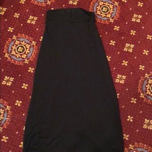 Black maxi skirt